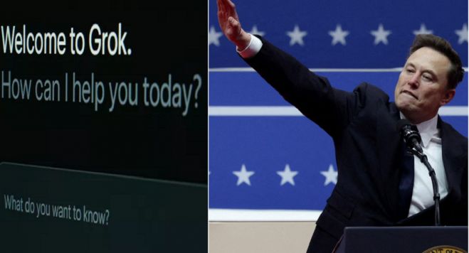 &Alpha;&pi;ί&theta;&alpha;&nu;&omicron; &xi;έ&pi;&lambda;&upsilon;&mu;&alpha; &tau;&omicron;&upsilon; &Nu;&alpha;&zeta;&iota;&sigma;&mu;&omicron;ύ &alpha;&pi;ό &tau;&omicron; AI chatbot Grok &tau;&omicron;&upsilon; &Mu;&alpha;&sigma;&kappa;...