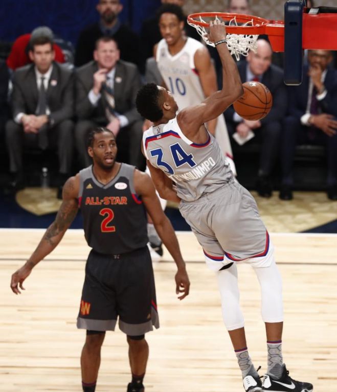 &Omicron; &Gamma;&iota;ά&nu;&nu;&eta;&sigmaf; &Alpha;&nu;&tau;&epsilon;&tau;&omicron;&kappa;&omicron;ύ&nu;&mu;&pi;&omicron; &pi;έ&tau;&upsilon;&chi;&epsilon; 30 &pi;ό&nu;&tau;&omicron;&upsilon;&sigmaf; &sigma;&tau;&omicron; &pi;&rho;ώ&tau;&omicron; &tau;&omicron;&upsilon; All Star Game